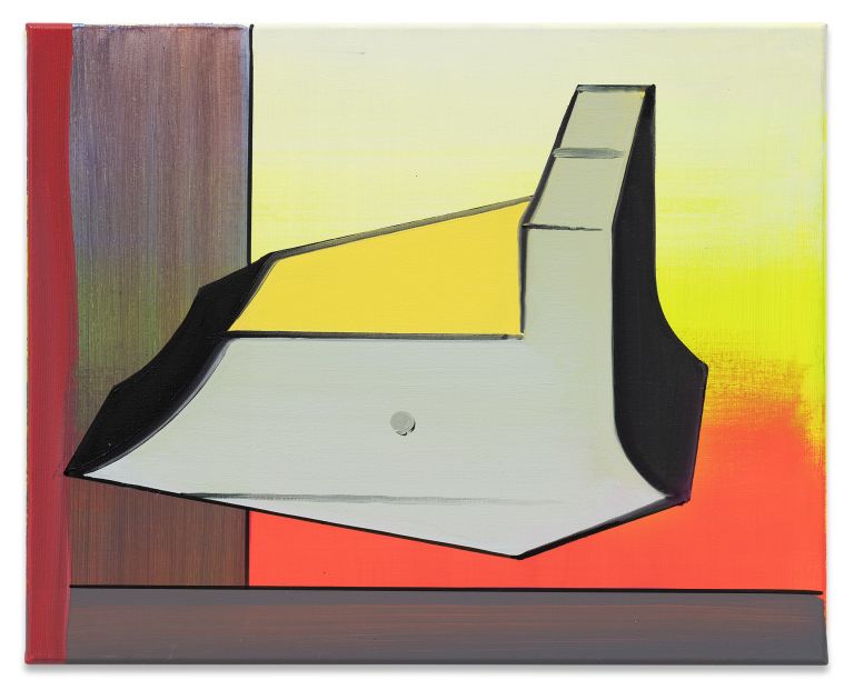 Thomas Scheibitz
Element, 2021
Oil, vinyl and pigment marker on canvas
40 &times; 50 cm
15 3/4 &times; 19 3/4 inches