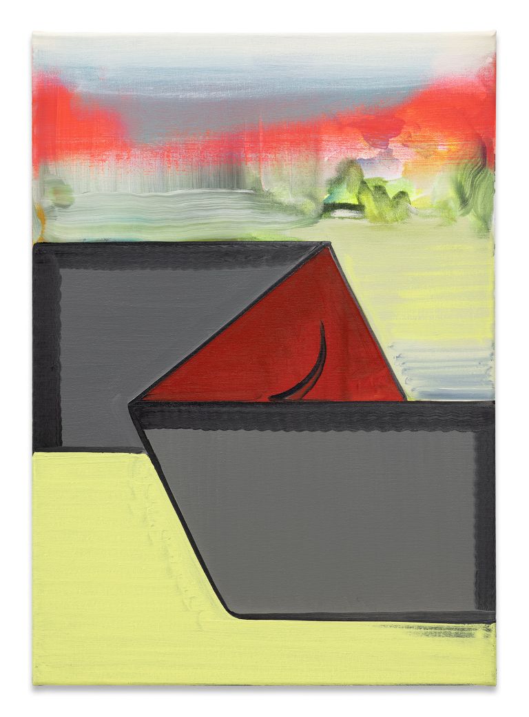 Thomas Scheibitz
Kleine Landschaft, 2021
Oil, vinyl and pigment marker on canvas
70 &times; 50 cm
27 5/8 &times; 19 3/4 inches