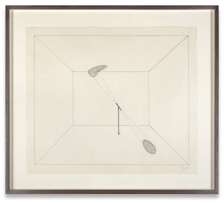 Nancy Holt
Untitled (Locator), 1973
Pencil on paper
43.8 &times; 51.1 cm
17 1/4 &times; 20 1/8 inches