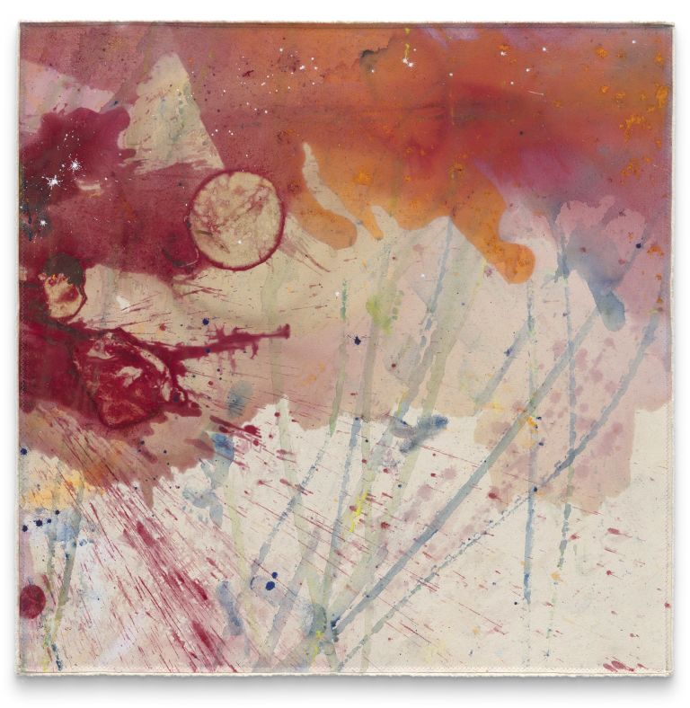 Lucy Dodd
Innocence Is Resilience, 2021
Cochineal and pigment on canvas
99.1 &times; 99.1 cm
39 &times; 39 inches