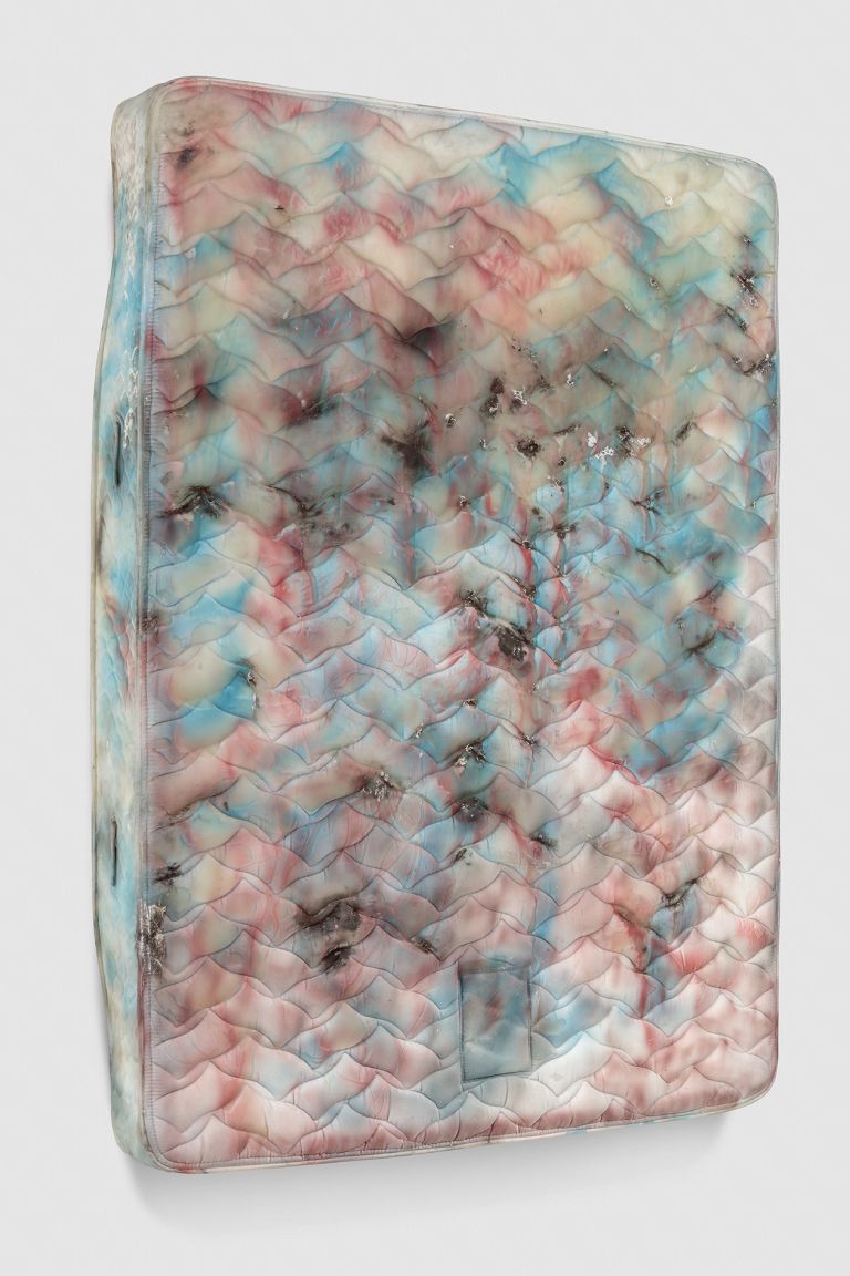 Kaari Upson
Aqua-Fresh, 2014&ndash;16
Silicone, pigment, nylon and fiberglass
200.7 x 154.9 x 22.9 cm
79 x 61 x 9 inches