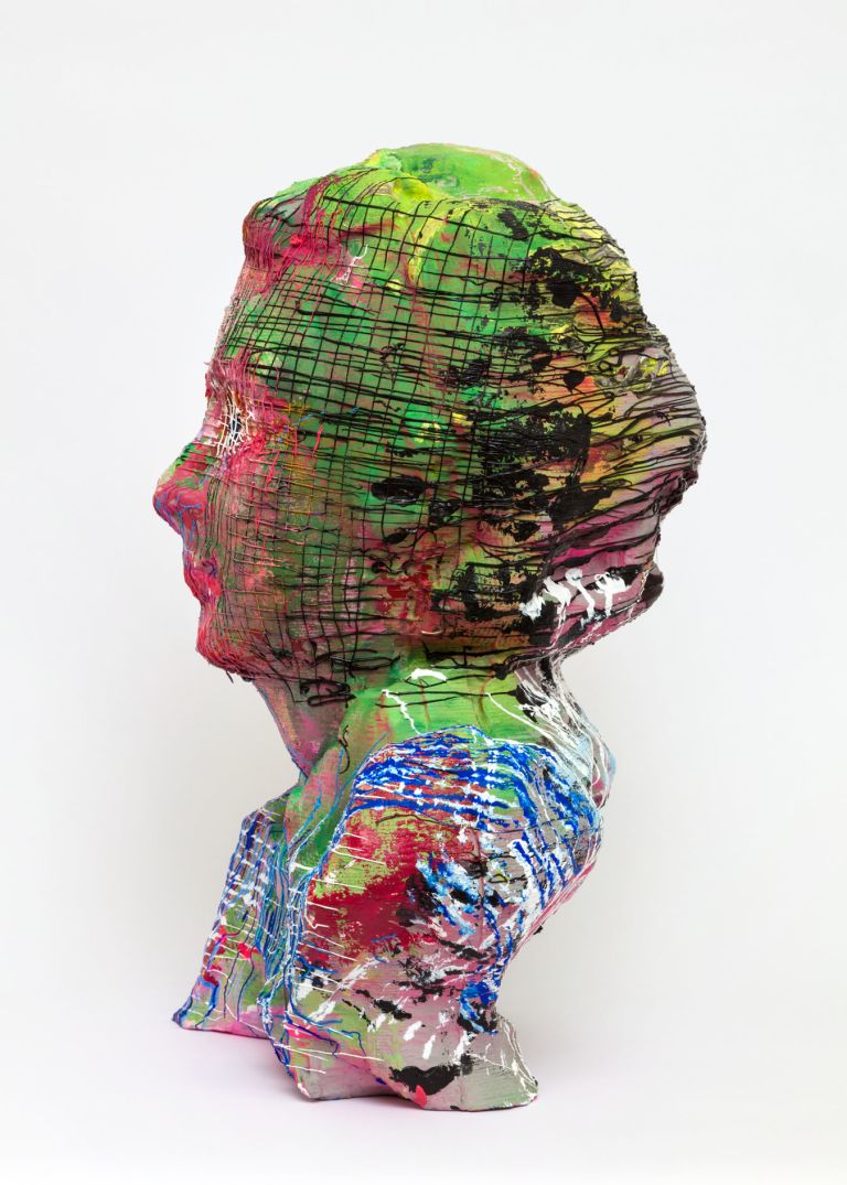 Kaari Upson
Oma (Plaid shirt), 2020 (detail)