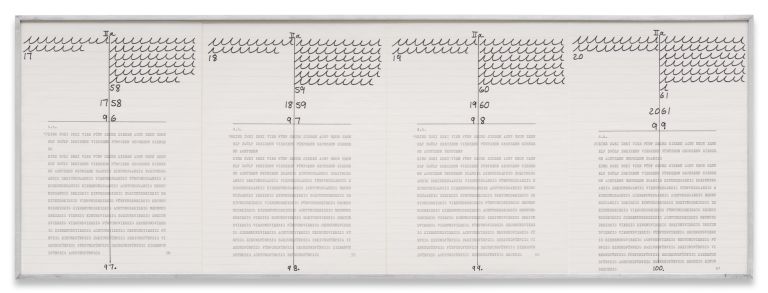 Hanne Darboven
Ein Jahrhundert.1b, 1971&ndash;74 (detail)