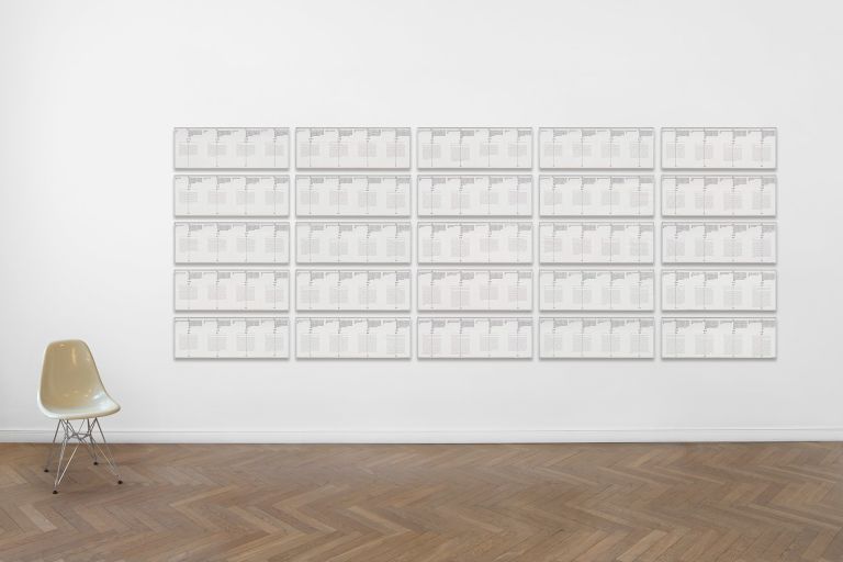 Hanne Darboven
Ein Jahrhundert.1b, 1971&ndash;74 (detail)