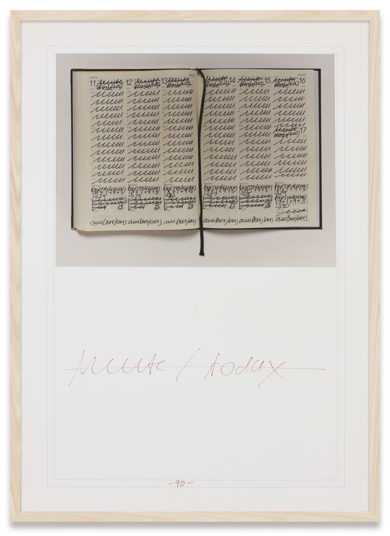 Hanne Darboven
Kalenderbuch 92, 1992 (detail)