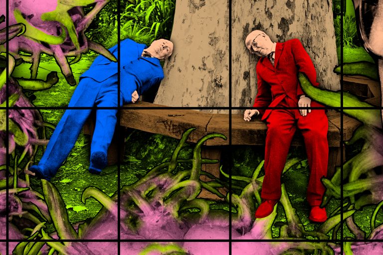Gilbert & George
ON THE BENCH, 2019 (detail)
