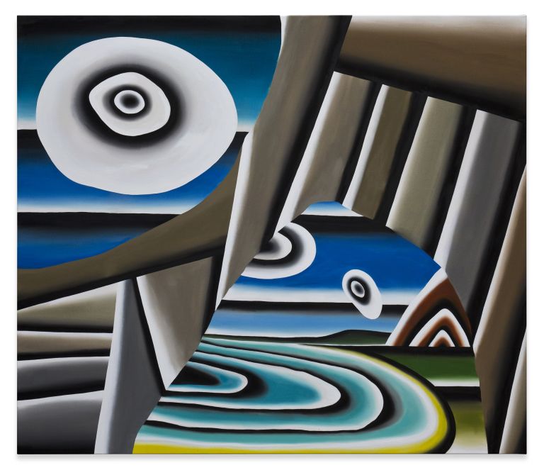 Andreas Schulze
Untitled (Sea Vista 6), 2015
Acrylic on nettle cloth
140 &times; 160 cm
55 1/8 &times; 63 inches