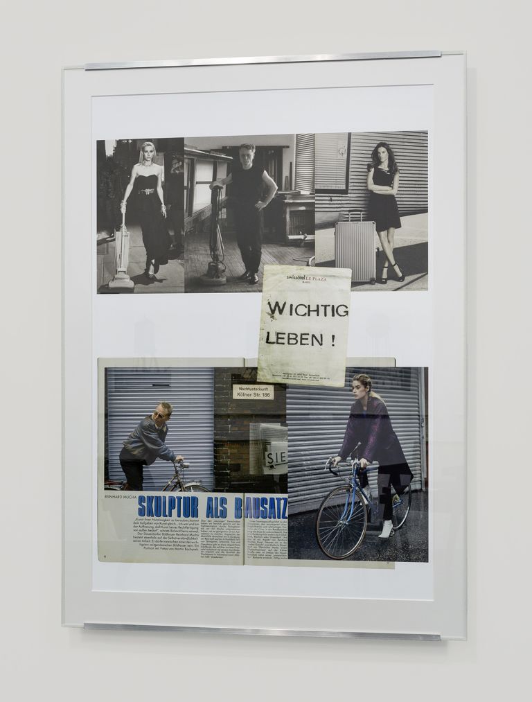 Reinhard Mucha
Edition Nachtunterkunft, 2021
Edition Night Shelter
Edition 9 + 2 a. p.
Aluminium profiles, paper tape, float glass, archival pigment print from photo collage on Alu-Dibond, Multiplex profile
183.3 x 130.6 x 6.4 cm
72 1/8 x 51 3/8 x 2 1/2 inches
&copy; muchaArchive