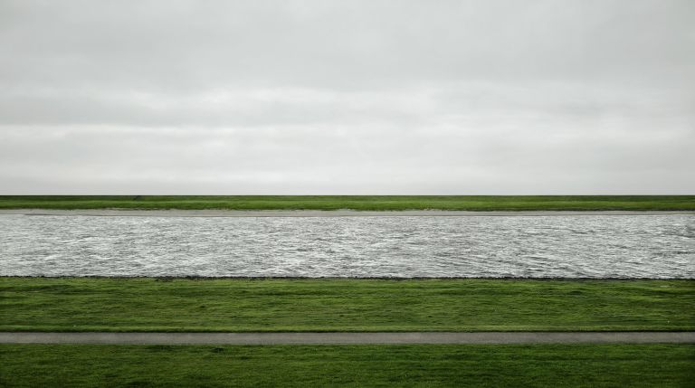 Andreas Gursky
Rhine II, 1999
C-print, diasec
206 &times; 356 &times; 6.2 cm (framed)
81 &times; 140 1/8 &times; 2 3/8 inches (framed)
