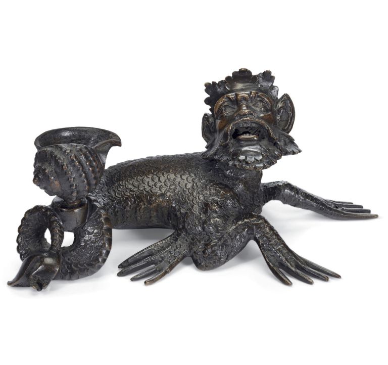 Workshop of Severo da Ravenna
Inkwell in the form of a sea monster
Bronze
27 cm width
10 5/8 inches width