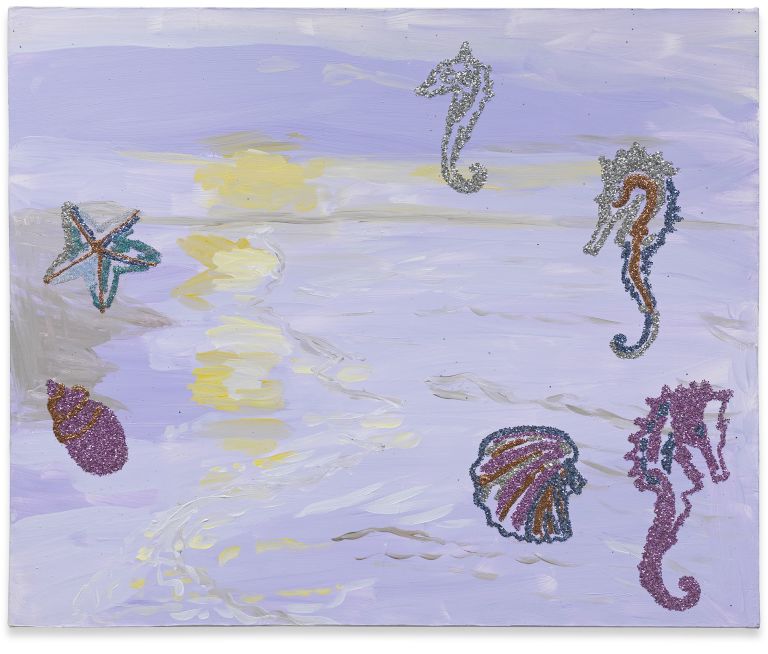 Karen Kilimnik
Barbados, 1999
Water soluble oil color and glitter on canvas
50.8 &times; 61 &times; 1.9 cm
20 &times; 24 &times; 3/4 inches