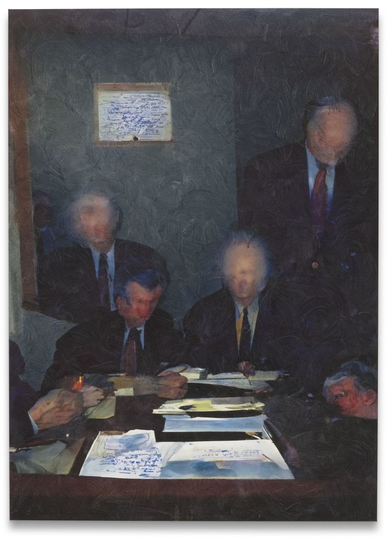 Jon Rafman
𐤈𐤊𐤍𐤅𐤒𐤓𐤈𐤉𐤌𐤟𐤚
(Technocrats II), 2022
Inkjet print and acrylic on canvas 
186.7 &times; 134.6 cm
73 1/2 &times; 53 inches