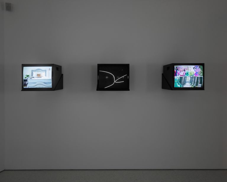 Gretchen Bender
Aggressive Witness – Active Participant, 1990 (installation view)