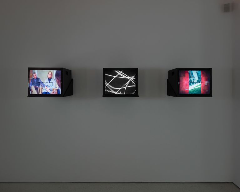 Gretchen Bender
Aggressive Witness – Active Participant, 1990 (installation view)