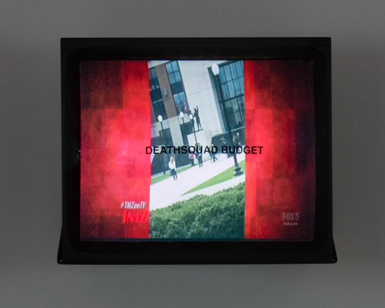 Gretchen Bender
Aggressive Witness – Active Participant, 1990 (installation view)