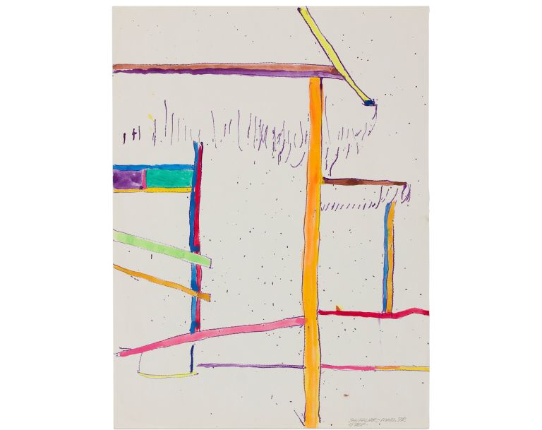 Craig Kauffman
San Falipe Mex., 1972
Ink and paint on paper
31.8 &times; 23.5 cm
12 1/2 &times; 9 1/4 inches