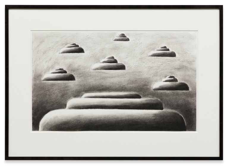 Andreas Schulze
Untitled (Flying saucer), 1985/88
Charcoal on paper
42 &times; 70 cm
16 1/2 &times; 27 5/8 inches
66 &times; 93 cm (framed)
26 &times; 36 5/8 inches (framed)