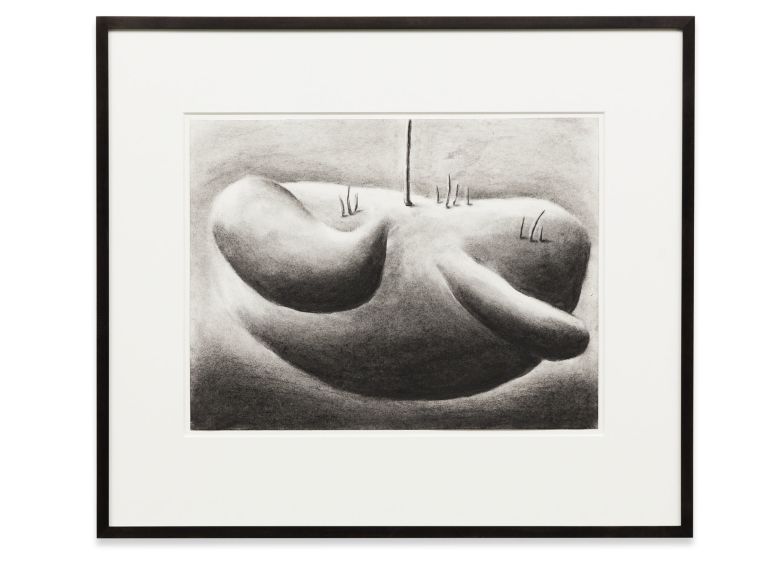 Andreas Schulze
Untitled (Bumbs), 1985/88
Charcoal on paper
40 &times; 50 cm
15 3/4 &times; 19 3/4 inches
64 &times; 73 cm (framed)
25 1/8 &times; 28 3/4 inches (framed)