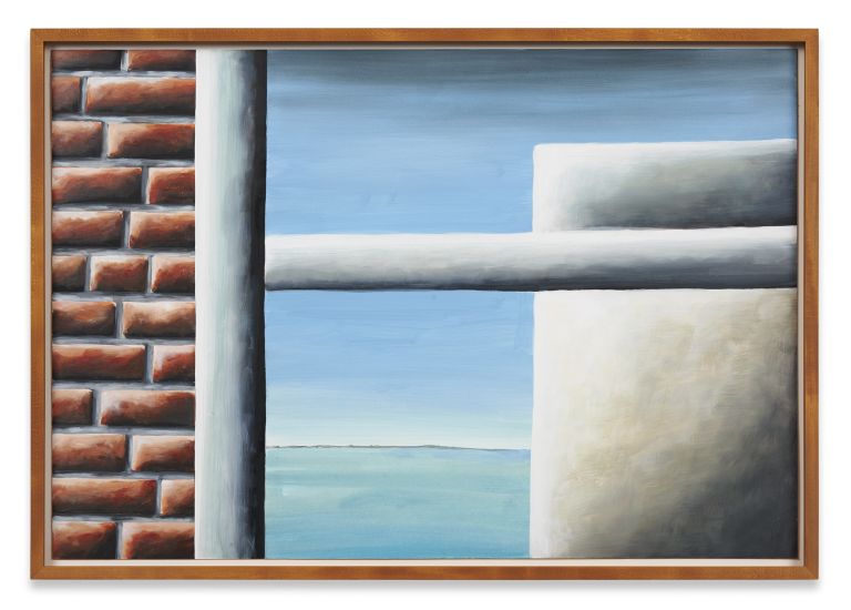 Andreas Schulze
Untitled (Biennale), 2023
Acrylic on cardboard
70 &times; 100 cm
27 5/8 &times; 39 3/8 inches
75 &times; 107 (framed)
29 1/2 &times; 42 1/8 (framed)