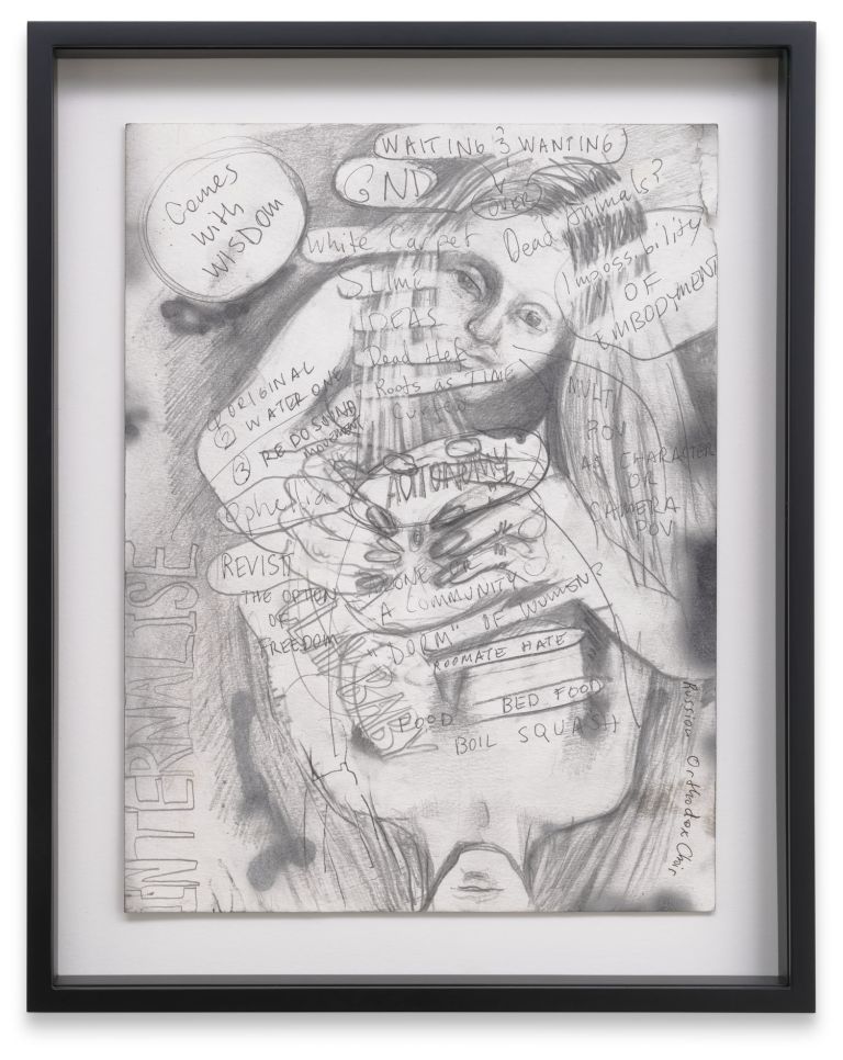 Kaari Upson
Untitled, 2018
Pencil and ink on paper
31.8 × 23.8 cm
12 1/2 × 9 3/8 inches
39.4 × 31.1 × 5.1 cm (framed)
15 1/2 × 12 1/4 × 2 inches (framed)