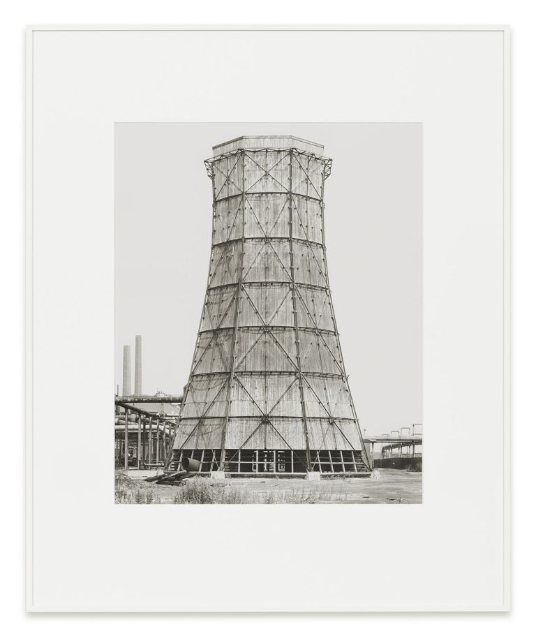 Bernd & Hilla Becher
Cooling Tower, Repelen, Ruhr Area, D, 1973
Silver-gelatin print
60 &times; 50 cm
23 5/8 &times; 19 3/4 inches
91.5 &times; 75 cm (framed)
36 &times; 29 1/2 inches (framed)