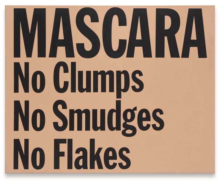 Sylvie Fleury
Mascara, 1997
Acrylic on canvas
120 &times; 150 cm
47 1/4 &times; 59 inches