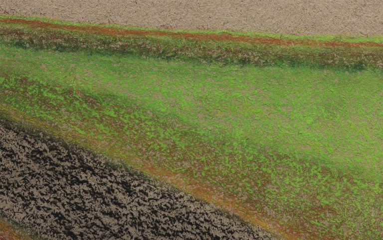 Richard Artschwager
Horizontal Landscape with Road and Field, 2010 (detail)