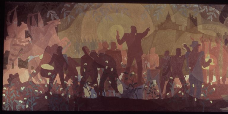 Aaron Douglas
Aspects of Negro Life: From Slavery Through Reconstruction, 1934
Schomburg Center for Research in Black Culture, The New York Public Library, New York