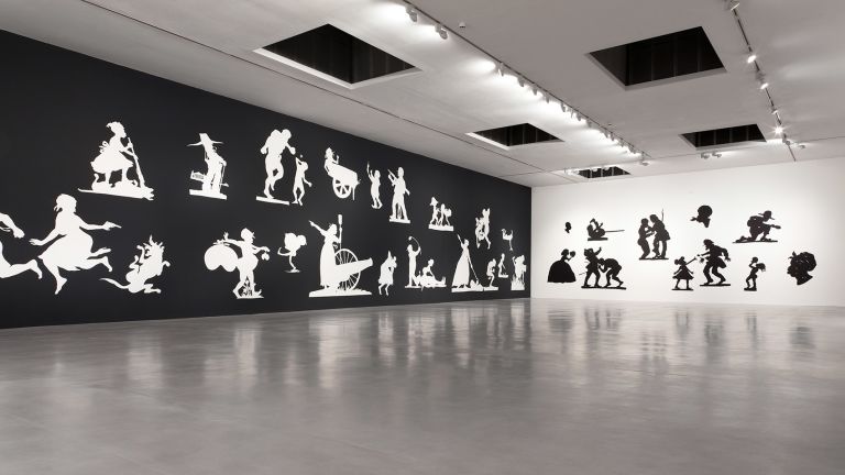 Kara Walker
We at the Camden Arts Centre are Exceedingly Proud to present an Exhibition of Capable Artworks by the Notable Hand of the Celebrated American, Kara Elizabeth Walker, Negress, installation view, Camden Arts Centre, London, 2013&ndash;14
Photo: Angus Mill Photography