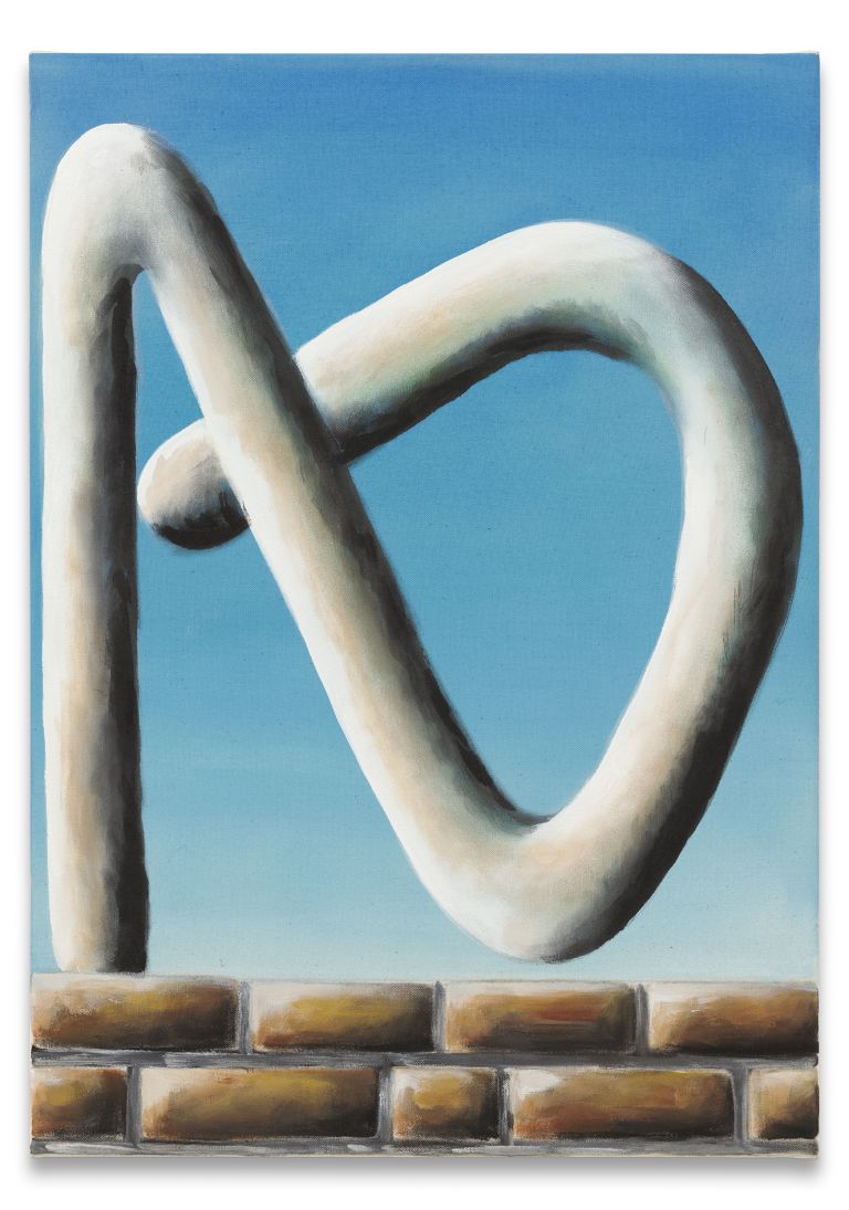 Andreas Schulze
Untitled (Yoga), 2024
Acrylic on nettle cloth
70 &times; 50 cm | 27 5/8 &times; 19 3/4 inches