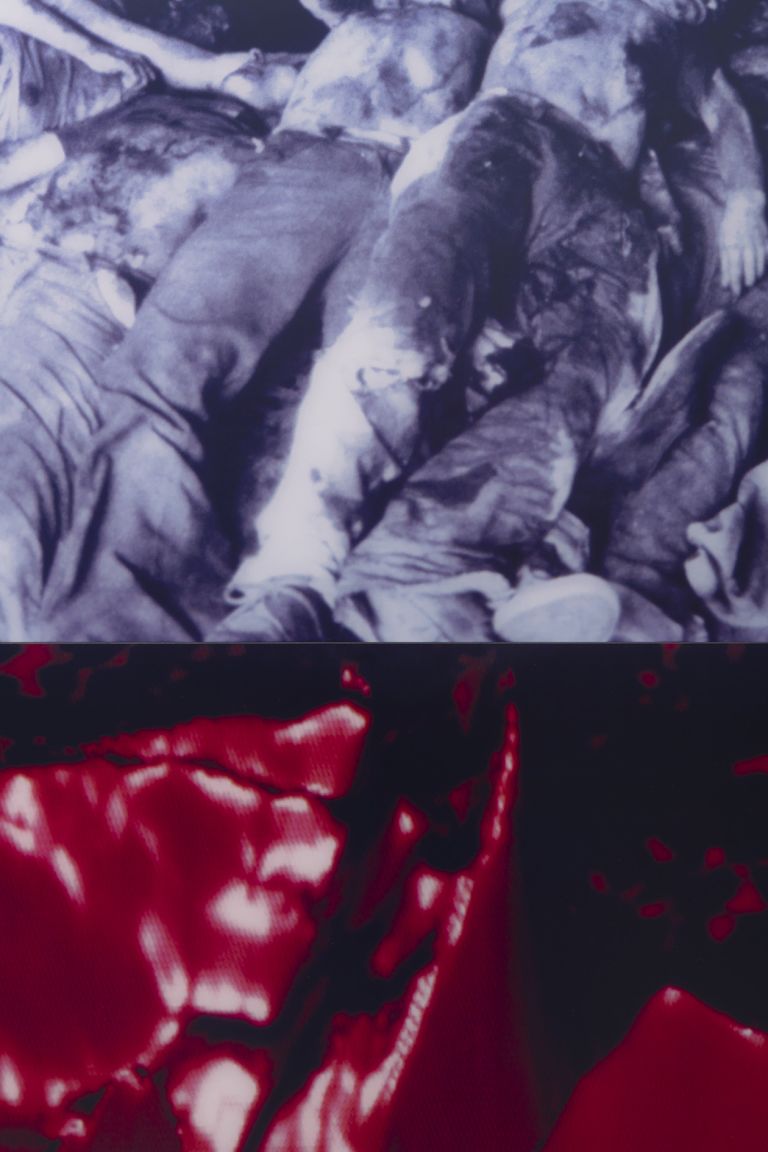 Gretchen Bender
Untitled (Landscape, Computer Graphics, Death Squad), 1987 (detail)