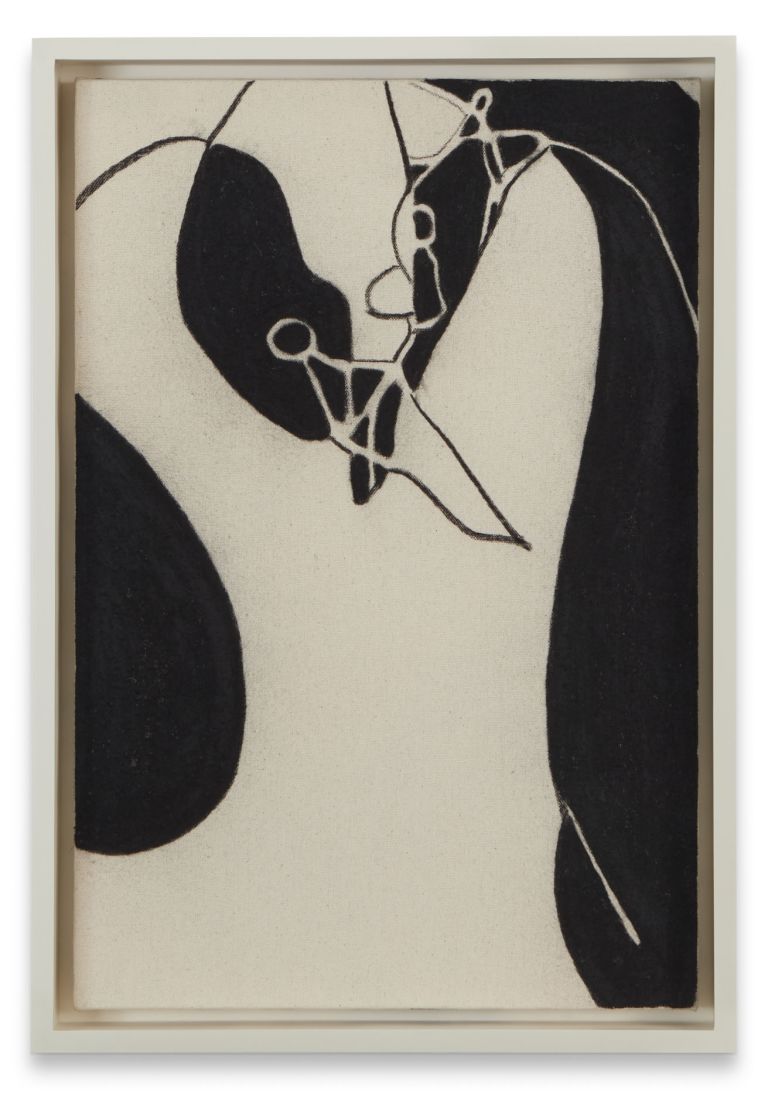 Gary Hume
Untitled, 2024
Charcoal on canvas, in artist’s frame
50.5 × 33.5 cm | 19 7/8 × 13 1/8 inches
55 × 38 cm | 21 5/8 × 15 inches (framed)