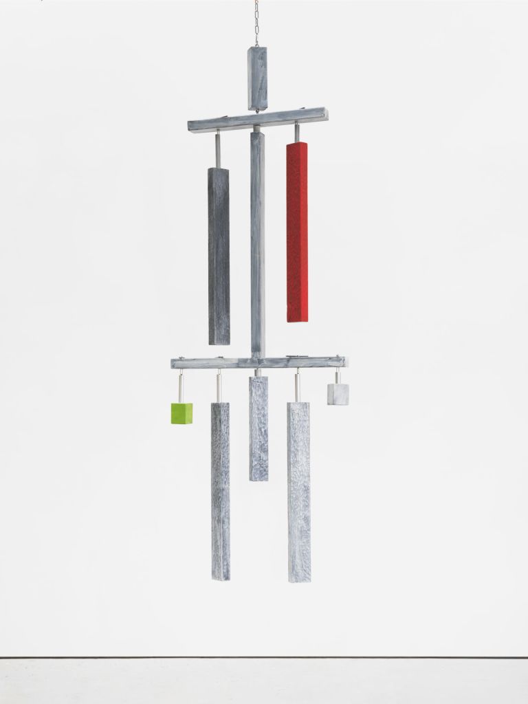 Thomas Scheibitz
Hostis, 2024
Wood, metal, aluminum, partially colored
345 × 100 × 16 cm | 135 7/8 × 39 3/8 × 6 1/4 inches