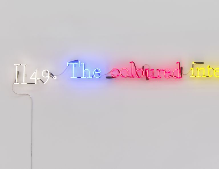 Joseph Kosuth
‘#II49. (On Color/Multi #2)’, 1991 (detail)