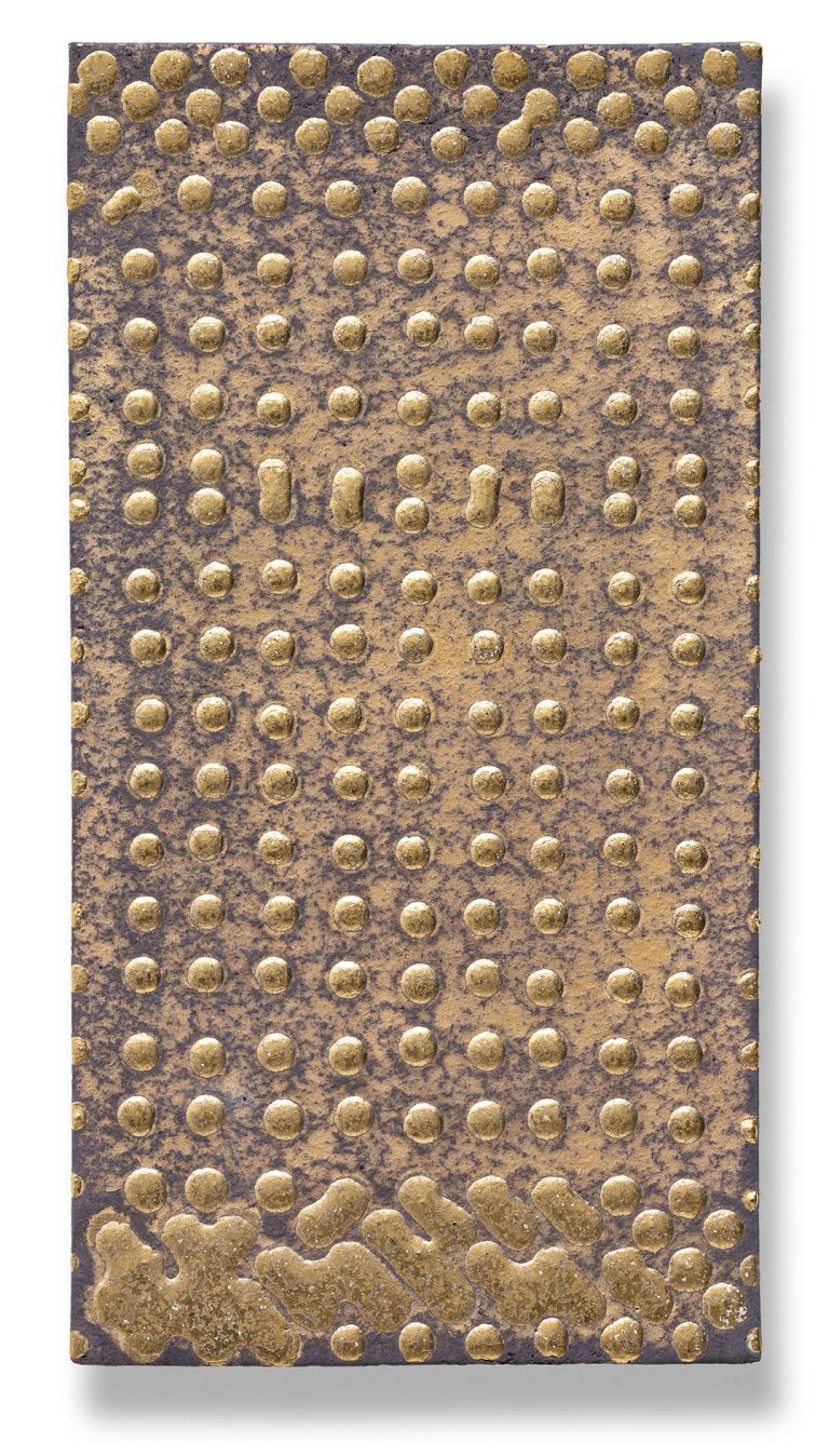 Otto Piene
Untitled, 2014
Gold glaze on clay
38 × 20 × 3 cm | 15 × 7 7/8 × 1 1/8 inches