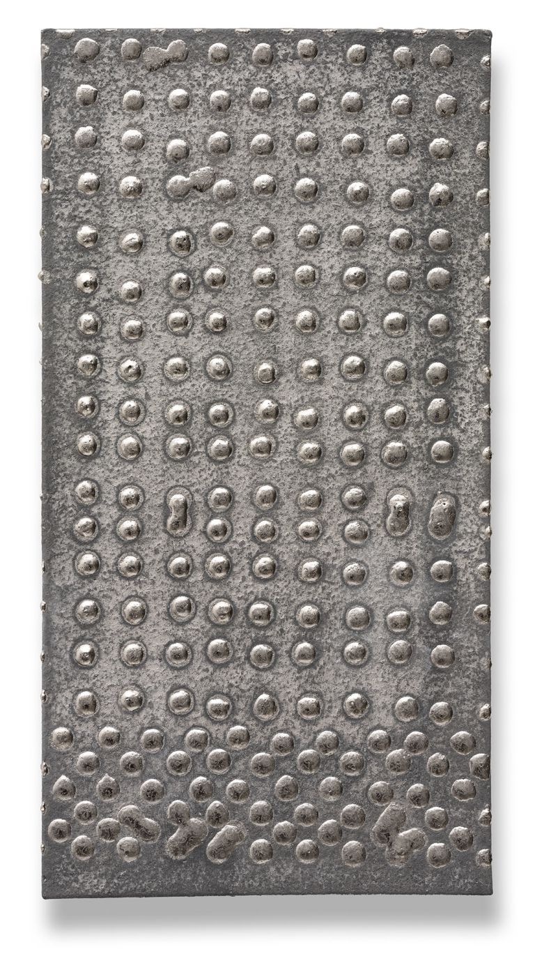 Otto Piene
Untitled, 2014
Platinum glaze on clay
38 × 20 × 3 cm | 15 × 7 7/8 × 1 1/8 inches