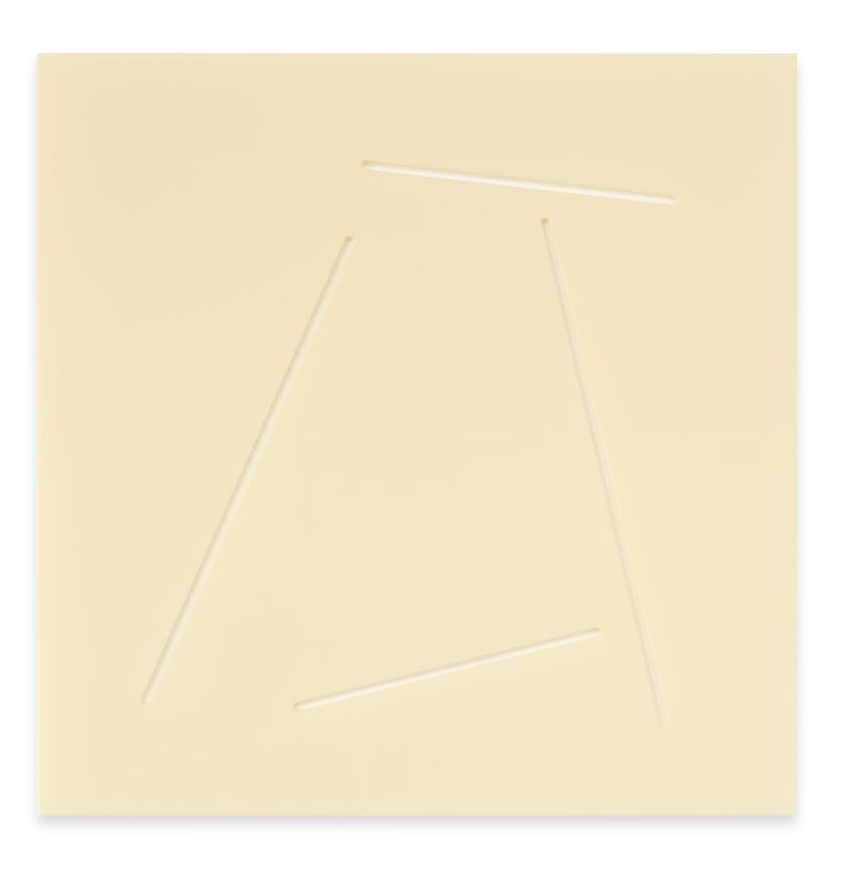 Rosemarie Trockel
Less-than 4, 2024
Plexiglass
80 × 80 × 1.5 cm | 31 1/2 × 31 1/2 × 5/8 inches