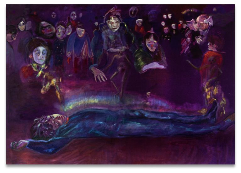 Jill Mulleady
Malodor, 2025
Oil on velvet
142 × 200 cm | 55 7/8 × 78 3/4 inches