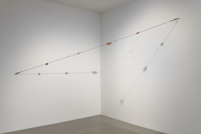 Paul Thek
Meat Cable, 1969
Steel cable with four wax elements
391.2 cm | 154 inches, variable