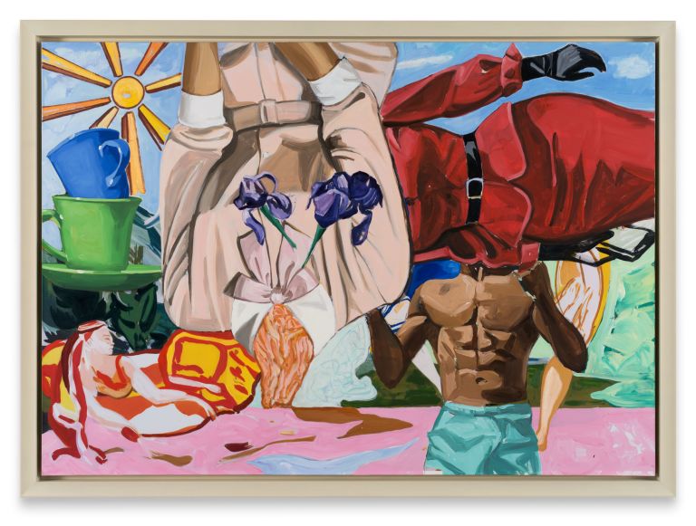 David Salle
Morning, 2025
Oil, acrylic, flashe and charcoal on archival UV print on linen
121.9 &times; 172.7 cm | 48 &times; 68 inches
133.7 &times; 183.8 &times; 7 cm | 52 5/8 &times; 72 3/8 &times; 2 3/4 inches (framed)