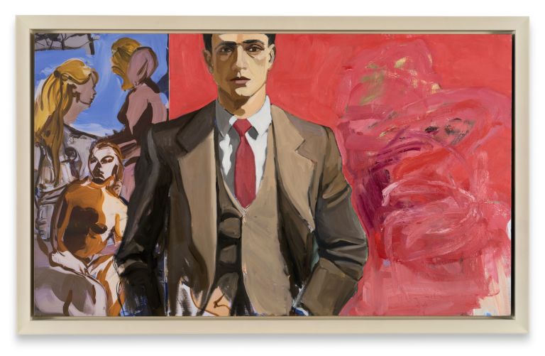 David Salle
3-Piece Suit, 2025
Oil, acrylic, flashe and charcoal on archival UV print on linen
91.4 &times; 154.9 cm | 36 &times; 61 inches
102.9 &times; 166.7 &times; 7 cm | 40 1/2 &times; 65 5/8 &times; 2 3/4 inches (framed)