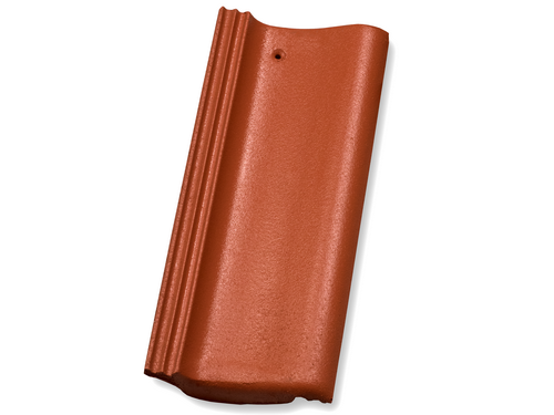 S-pan Halve pan LL glnz Oranjerood (201)
