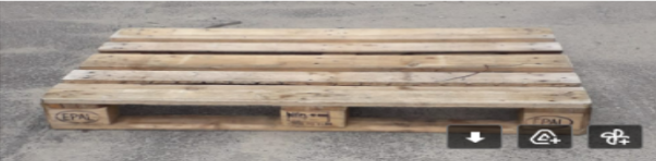 Europallet (statiegeld € 22,00 credit bij retour)