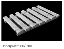 Eternit onderpallet 1200mm (statiegeld € 22,00 credit bij retour)
