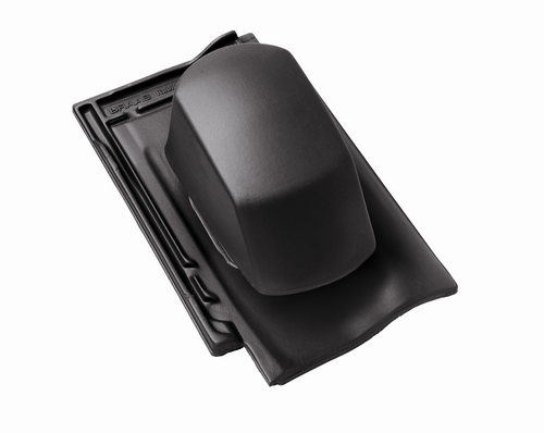 BMI Rubin 11V antraciet ontluchtingspan met adapter