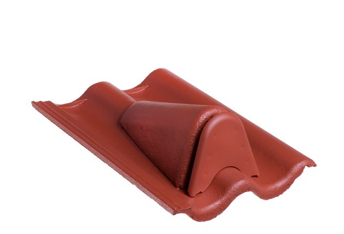 BMI Low Pitch System natura rood ventilatiepan