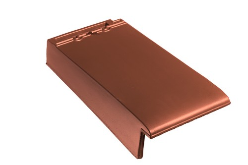 BMI Tuile Plat natuurrood gevelpan links