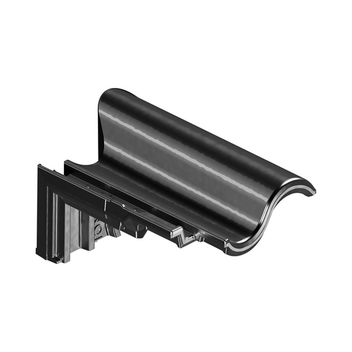 BMI De Nieuwe Hollander Plus gitzwart 2/3 chaperonpan 90°
