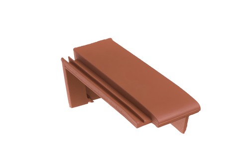 BMI Tuile Plat natuurrood halve chaperongevelpan re 70°