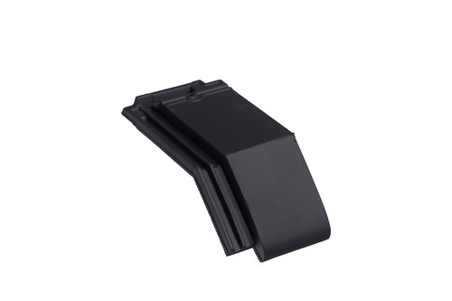 BMI Tuile Plat zwart vol donker halve knikpan 140°